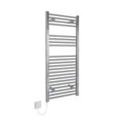 Kudox Flat Electric Towel Rails Chrome
