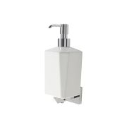 Tarak Wall Mounted Soap Dispenser - Chrome & White