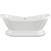 Sava Freestanding 1760x700x720mm 2TH Bath w/Base - White