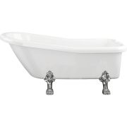 Visata Freestanding 1530x670x760mm 2TH Bath w/Feet - White