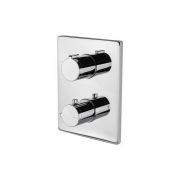 Vema Rectangular Two Outlet Thermostatic Valve