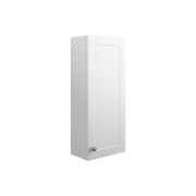 Badar 300mm 1 Door Wall Unit - Satin White Ash