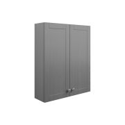 Badar 600mm 2 Door Wall Unit - Grey Ash