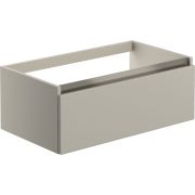 Cordelia 800mm 1 Drawer Wall Hung Basin Unit (No Top) - Latte