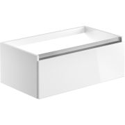 Cordelia 800mm 1 Drawer Wall Hung Basin Unit (No Top) - White Gloss