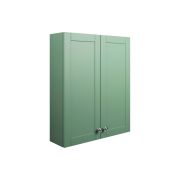 Badar 600mm 2 Door Wall Unit - Matt Sage Green