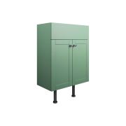 Badar 500mm 2 Door Basin Unit - Matt Sage Green