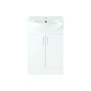 Zosma 650mm Basin Unit & Basin - White Gloss