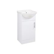 Zosma 450mm Basin Unit & Basin - White Gloss