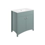 Lavana 810mm Basin Unit & Basin - Sea Green Ash