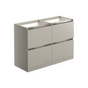 Cordelia 1200mm Floor Standing Basin Unit Run (No Top) - Latte