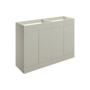 Stella 1180mm Floor Standing 4 Door Basin Unit (No Top) - Matt Latte