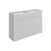 Vesper 1180mm Floor Standing 2 Door Basin Unit Run (No Top) - Grey Gloss