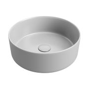 Orpheus 355mm Ceramic Round Washbowl & Waste - Matt Light Grey