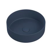 Orpheus 355mm Ceramic Round Washbowl & Waste - Matt Deep Blue