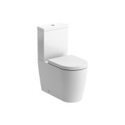 Cresida Rimless Close Coupled Fully Shrouded Comfort Height WC & Soft Close Seat