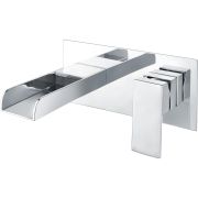 Pisces Wall Mounted Basin Mixer - Chrome