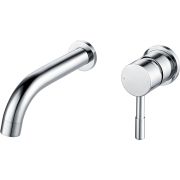 Saros Wall Mounted Basin Mixer - Chrome