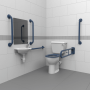 Close Coupled Doc M Toilet Pack, Steel, Exposed Fixings