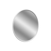 Lavana 550x550mm Round Mirror - Satin White Ash