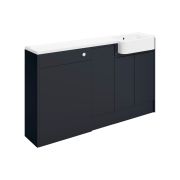 Venus 1542mm Basin WC & 1 Door Unit Pack (RH) - Matt Indigo Blue