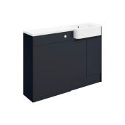Venus 1242mm Basin & WC Unit Pack (RH) - Matt Indigo Blue
