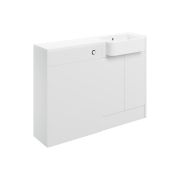 Venus 1242mm Basin & WC Unit Pack (RH) - White Gloss