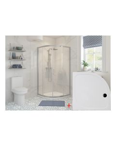 Callisto 900mm 2 Door Quadrant & Tray Pack