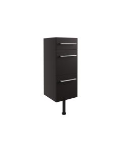 Atlas 300mm 3 Drawer Unit - Matt Graphite Grey