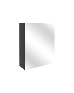 Atlas 600mm Mirrored Unit - Matt Graphite Grey