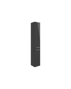 Vesta 350mm Floor Standing 2 Door Tall Unit - Anthracite Gloss