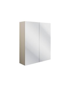 Badar 600mm 2 Door Mirrored Wall Unit - Matt Latte