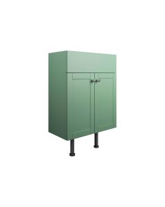 Badar 500mm 2 Door Basin Unit - Matt Sage Green