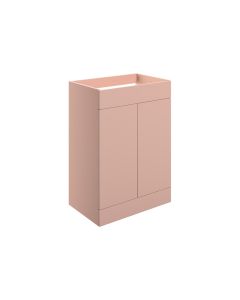 Stella 590mm Floor Standing 2 Door Basin Unit (No Top) - Matt Antique Rose