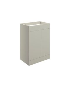 Stella 590mm Floor Standing 2 Door Basin Unit (No Top) - Matt Latte
