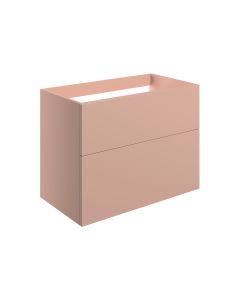Stella 790mm Wall Hung 2 Drawer Basin Unit (No Top) - Matt Antique Rose