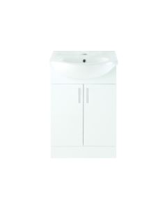 Zosma 560mm Basin Unit & Basin - White Gloss