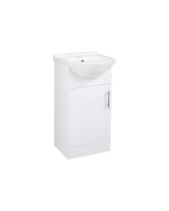 Zosma 450mm Basin Unit & Basin - White Gloss