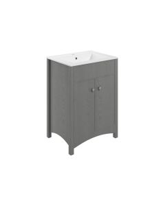 Lavana 610mm Basin Unit (exc. Basin) - Grey Ash