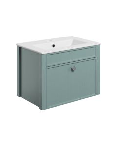 Lavana 605mm Wall Unit & Basin - Sea Green Ash