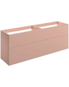 Stella 1180mm Wall Hung 4 Drawer Basin Unit (No Top) - Matt Antique Rose