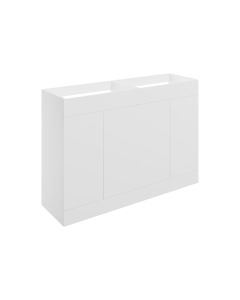 Stella 1180mm Floor Standing 4 Door Basin Unit (No Top) - Matt White