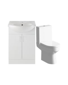 Zosma 650mm Vanity & C/C Toilet Pack
