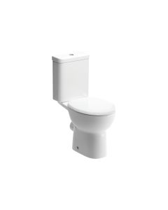 Thalassa Close Coupled Open Back WC & Soft Close Seat