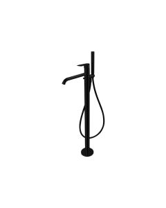 Vema Timea Floor Standing Bath/Shower Mixer - Matt Black