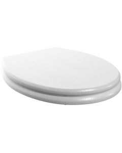 Lavana Soft Close Wood Effect Toilet Seat - Satin White Ash