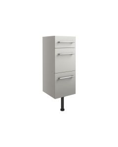 Atlas 300mm 3 Drawer Unit - Light Grey Gloss