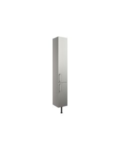 Atlas 300mm 2 Door Tall Unit - Light Grey Gloss