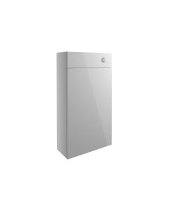 Atlas 500mm Slim WC Unit - Light Grey Gloss