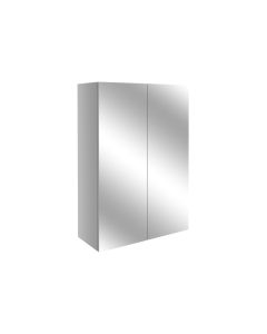 Atlas 500mm Mirrored Unit - Light Grey Gloss